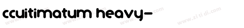 CCUitimatum Heavy字体转换